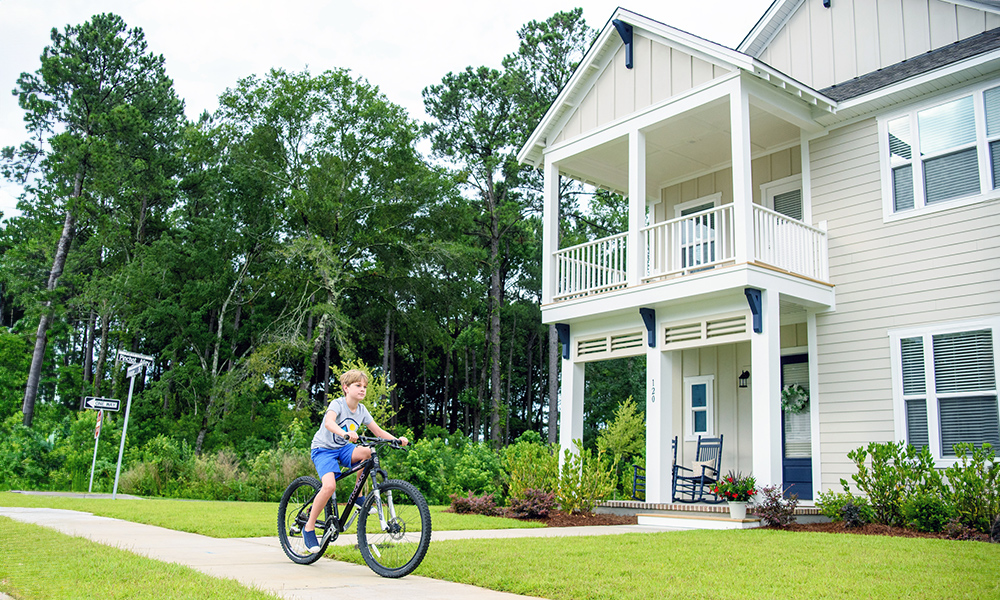 Boy Cycling